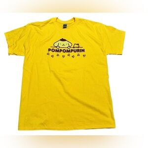 Gildan Pompompurin Together‎ with Muffin Cotton Yellow T-Shirt Sanrio size large